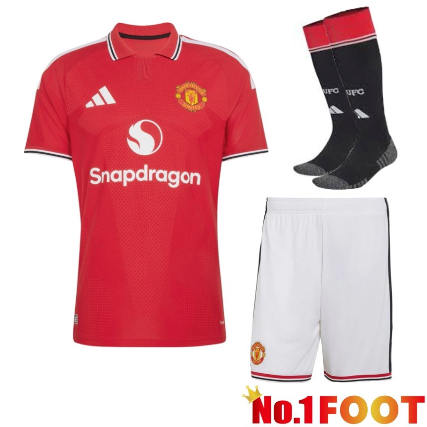 Manchester United Home kit Soccer Jersey (Shorts + Socks) 2026/2027
