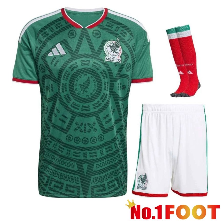 Mexico Home + kit Soccer Jersey (Shorts + Socks) 2026/2027