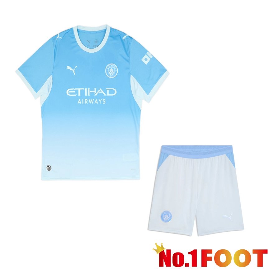 Manchester City Home kit Soccer Jersey + Shorts 2026/2027
