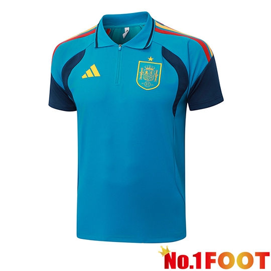 Spain Soccer Polo Blue 2026/2027