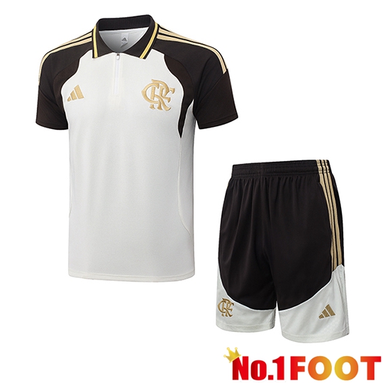 Flamengo Soccer Polo Beige/Brun 2025/2026