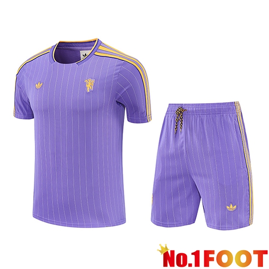Manchester United kit Training T-Shirt Purple/Yellow 2026/2027