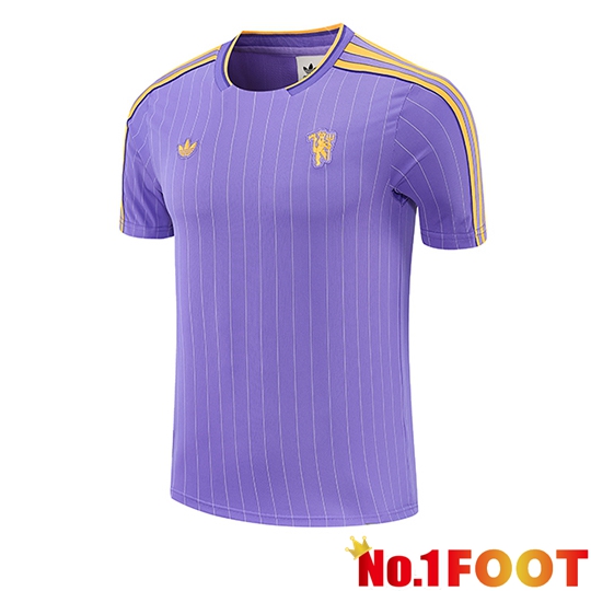 Manchester United Training T-Shirt Purple/Yellow 2026/2027