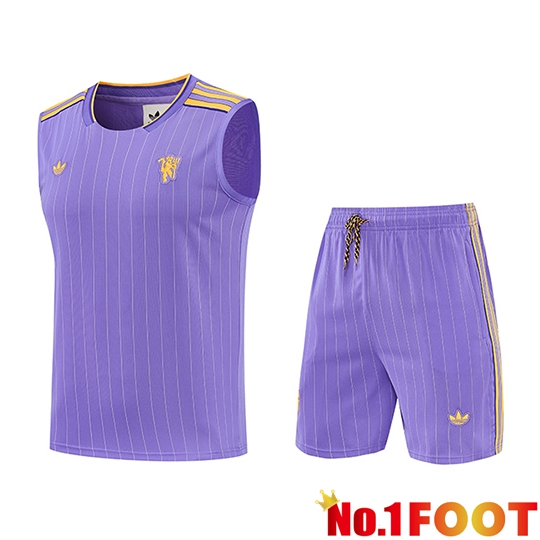 Manchester United kit Soccer Vests Purple/Yellow 2026/2027