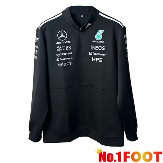 Benz Team Sweatshirt F1 Mercedes Black/White 2026