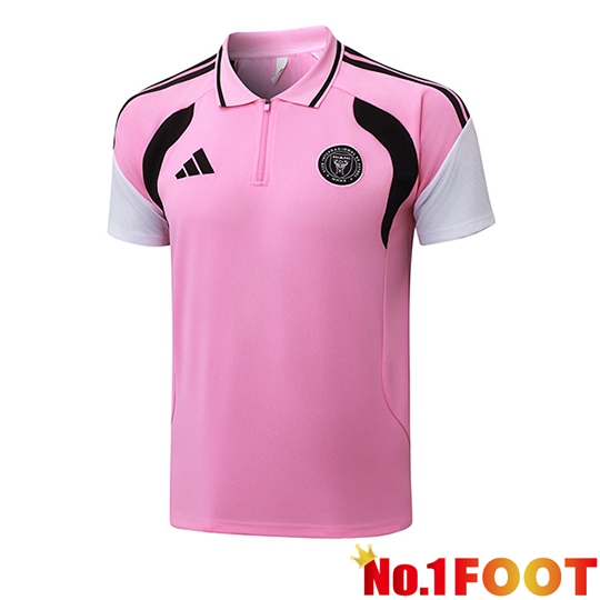 Inter Miami CF Soccer Polo Pink/Black/White 2026/2027