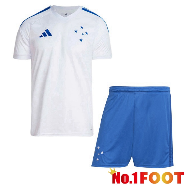 Cruzeiro EC Kids Away Soccer Jersey White 2026/2027