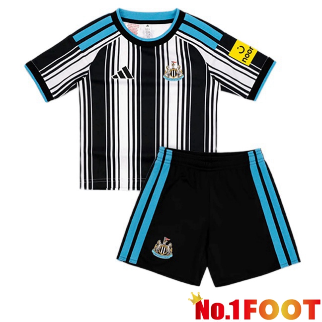 Newcastle United Kids Home Soccer Jersey White Black 2026/2027