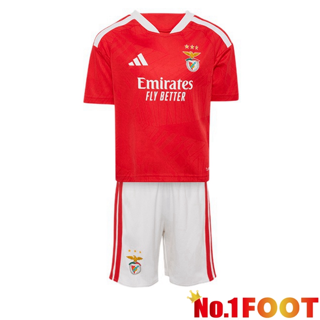 S.L Benfica Kids Home Soccer Jersey Red 2026/2027