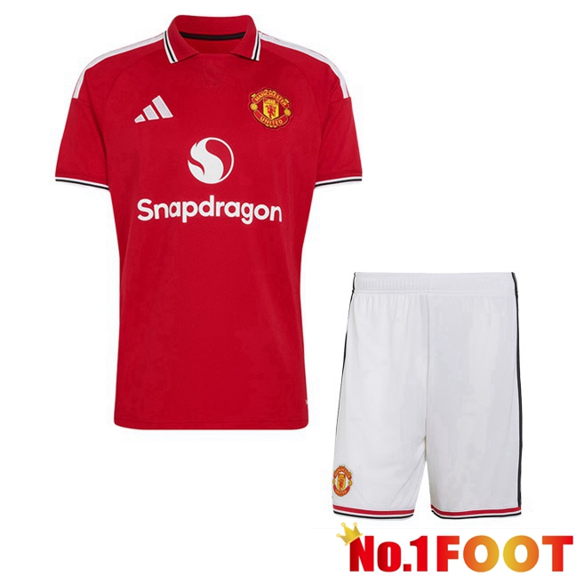 Manchester United Kids Home Soccer Jersey Red 2026/2027