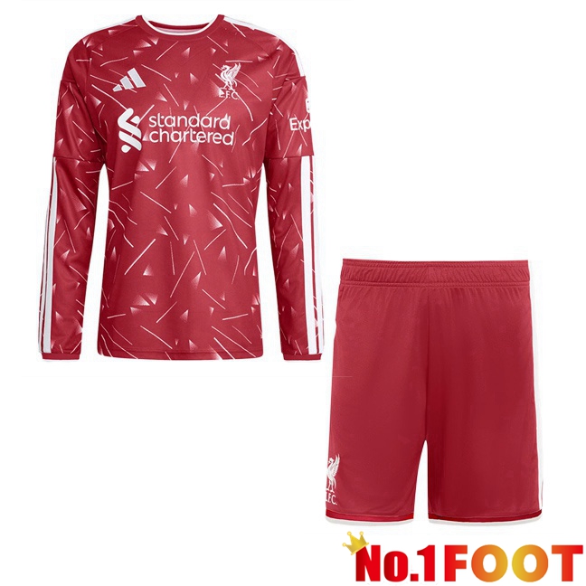 FC Liverpool Kids Home Soccer Jersey Long sleeve Red 2026/2027