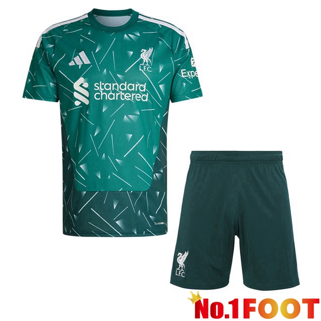 FC Liverpool Kids Goalkeeper Soccer Jersey Green 2026/2027