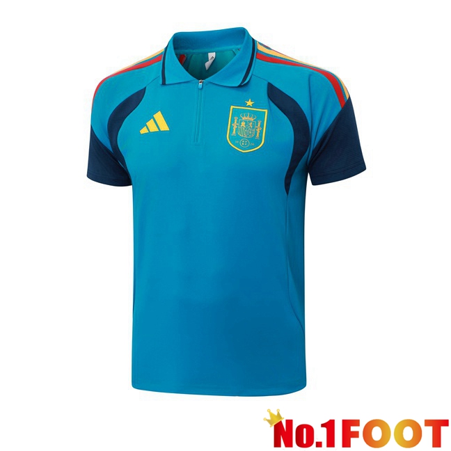 Spain Soccer Polo Blue 2026/2027