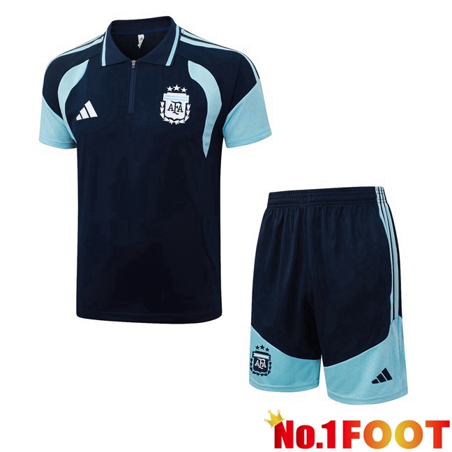 Argentina Soccer Polo + Shorts Blue Royal 2026/2027
