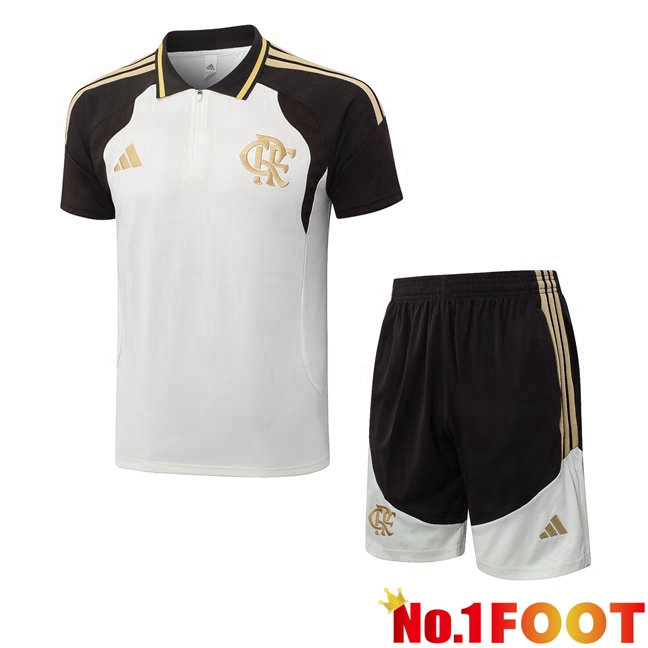 Flamengo Soccer Polo + Shorts White 2026/2027