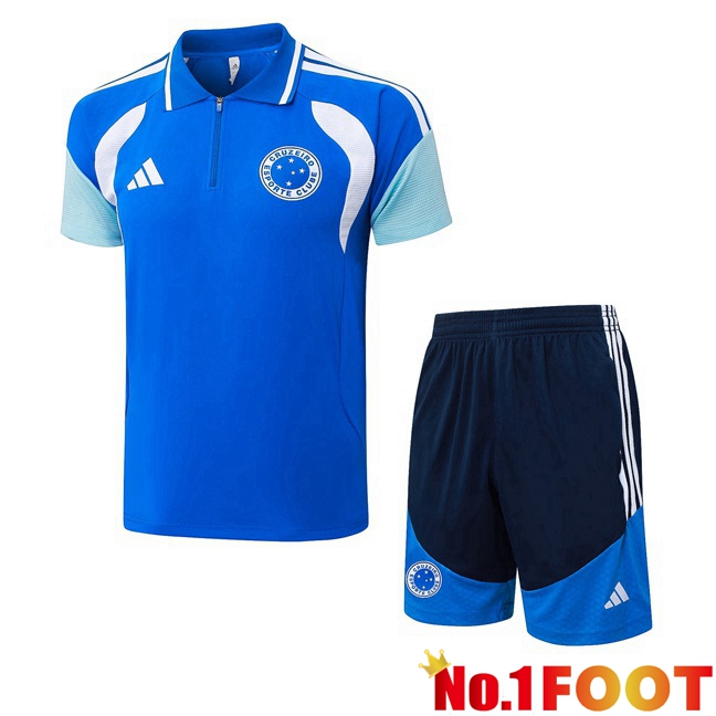 Cruzeiro EC Soccer Polo + Shorts Blue 2026/2027