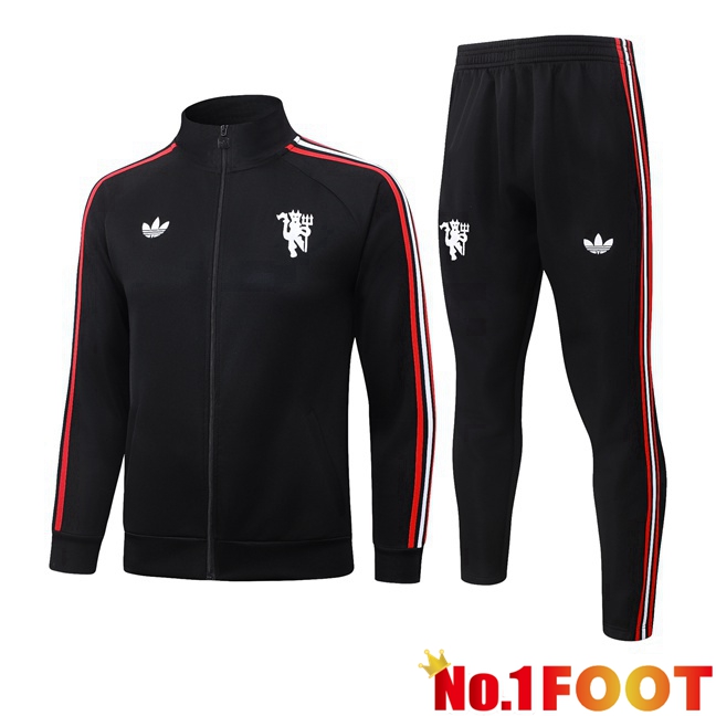 Manchester United kit Training Tracksuit - Training Jacket Black 2026/2027