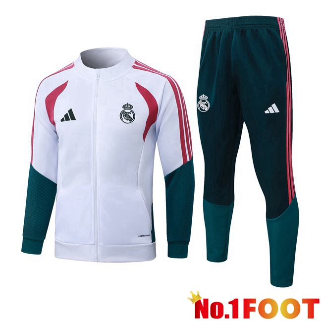 Real Madrid kit Training Tracksuit - Training Jacket White 2026/2027