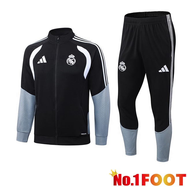 Real Madrid kit Training Tracksuit - Training Jacket Black 2026/2027