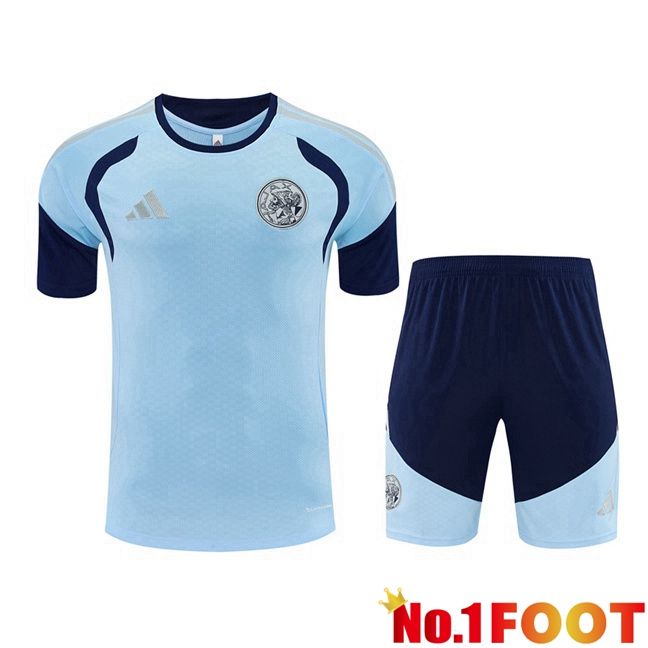 AFC Ajax kit Training T Shirt + Shorts Blue 2026/2027