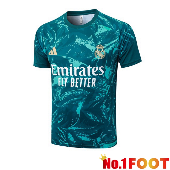Real Madrid Training T Shirt Green Blue 2026/2027