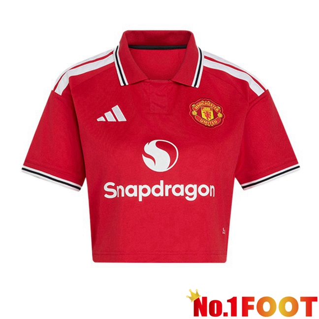 Manchester United Court Women Home Soccer Jersey Red 2026/2027