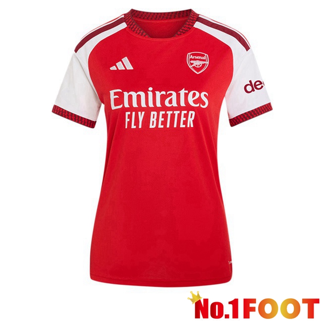 Arsenal Women Home Soccer Jersey Red White 2026/2027