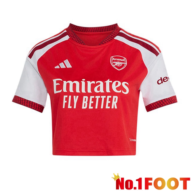 Arsenal Court Women Home Soccer Jersey Red White 2026/2027