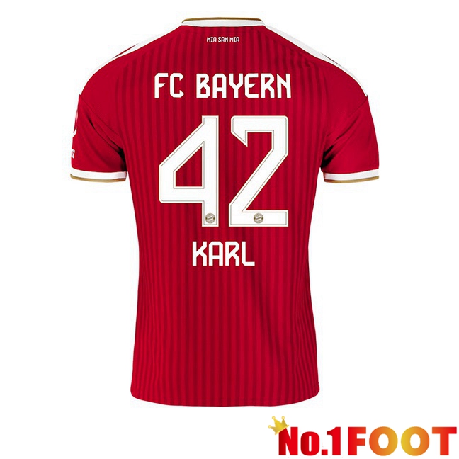Bayern Munich (Karl 42) Home Soccer Jersey Red 2026/2027
