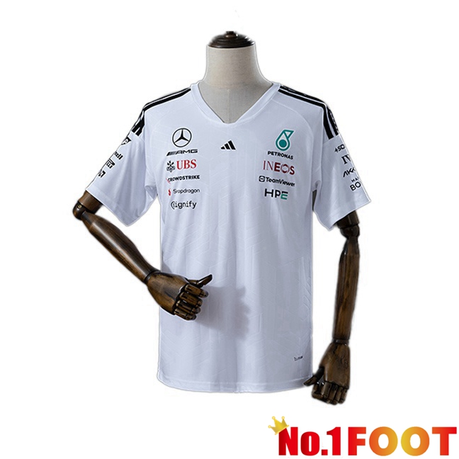 Mercedes-AMG Soccer Jersey Formule 1 White 2025/2026