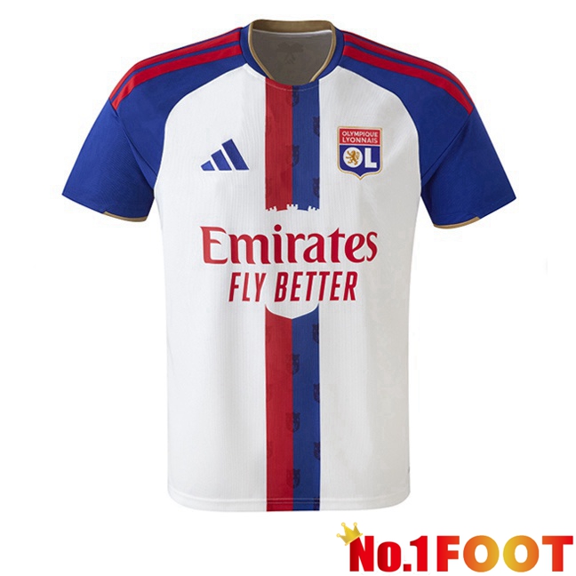 lyon OL Home Soccer Jersey White 2026/2027