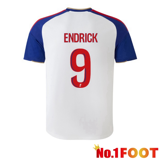 lyon OL (ENDRICK 9) Home Soccer Jersey White 2026/2027