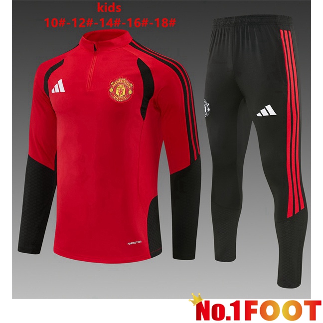 Manchester United Kids kit Training Tracksuit Red 2026/2027
