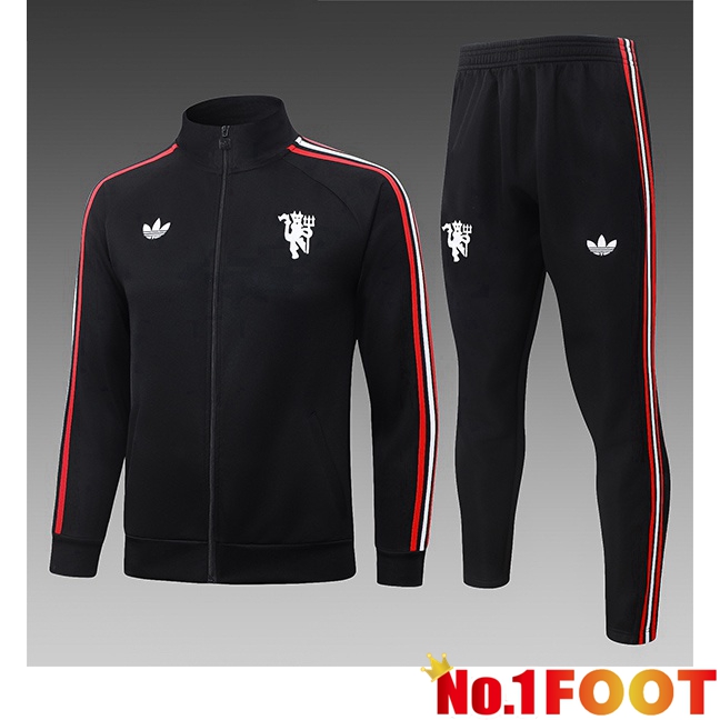 Manchester United Kids kit Training Tracksuit - Training Jacket Black 2026/2027