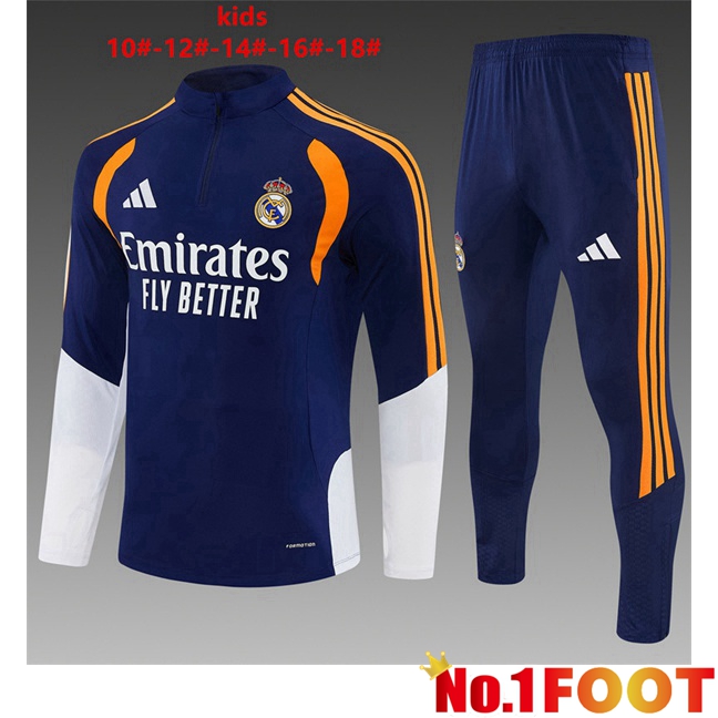 Real Madrid Kids kit Training Tracksuit Blue Royal 2026/2027