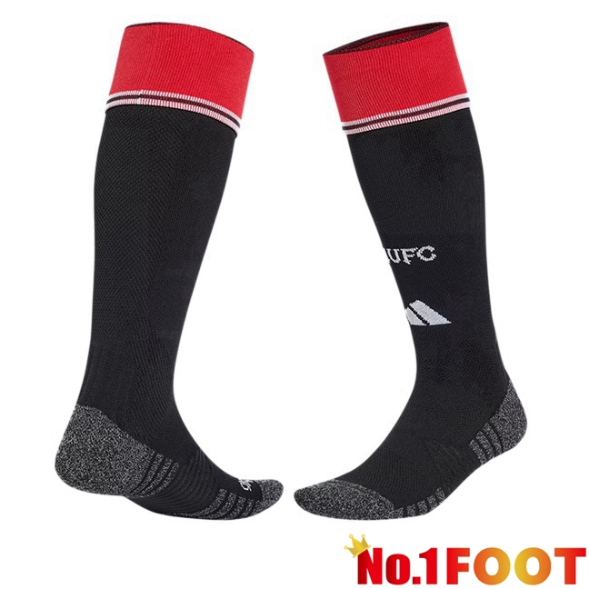Manchester United Home Soccer Socks Black 2026/2027