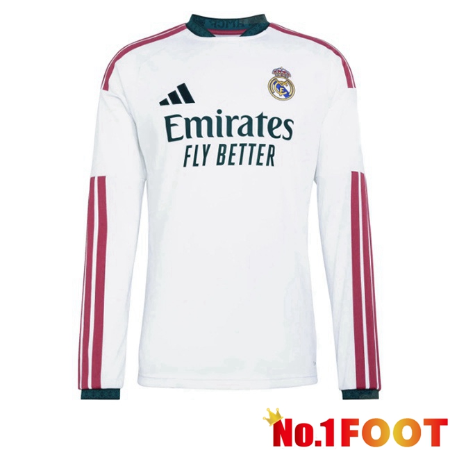 Real Madrid Home Soccer Jersey Long sleeve White 2026/2027