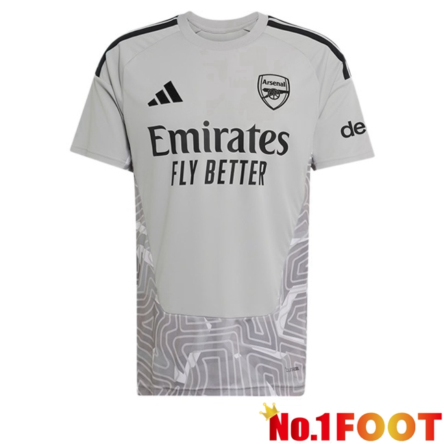 Arsenal Goalkeeper Soccer Jersey Grey 2026/2027