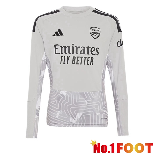 Arsenal Goalkeeper Soccer Jersey Long sleeve Grey 2026/2027