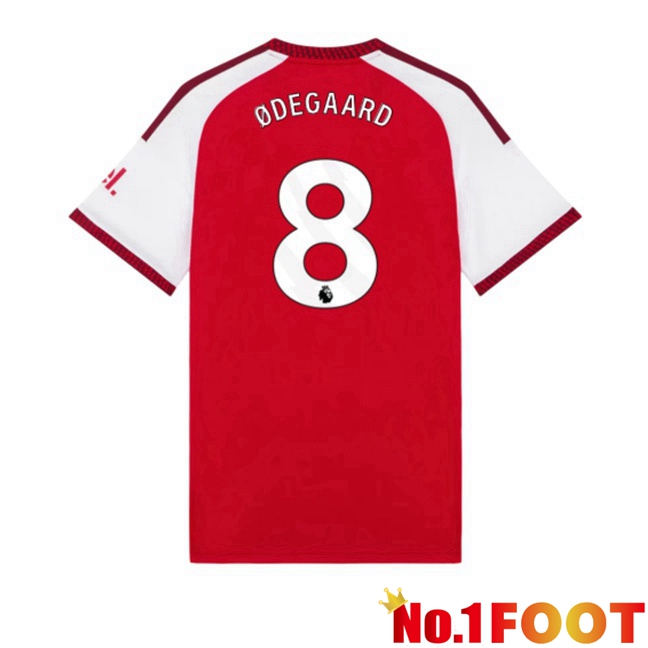 Arsenal (ØDEGAARD 8) Home Soccer Jersey Red White 2026/2027