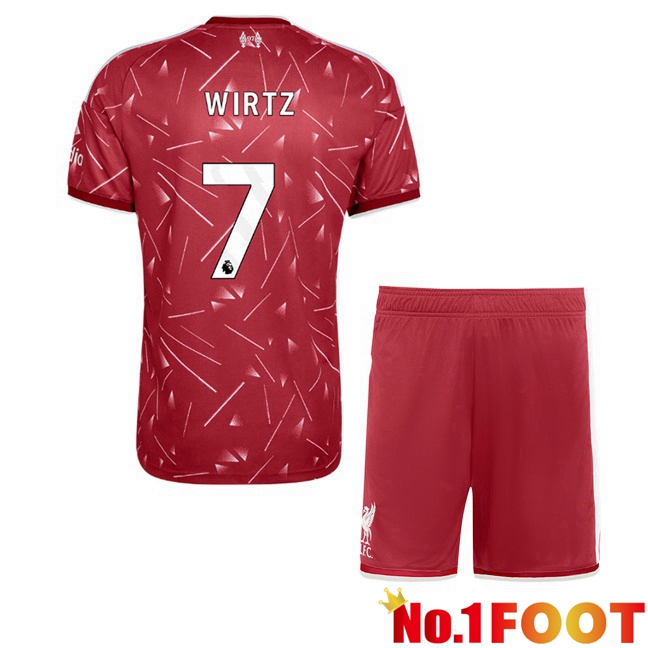 FC Liverpool (WIRTZ 7) Kids Home Soccer Jersey Red 2026/2027