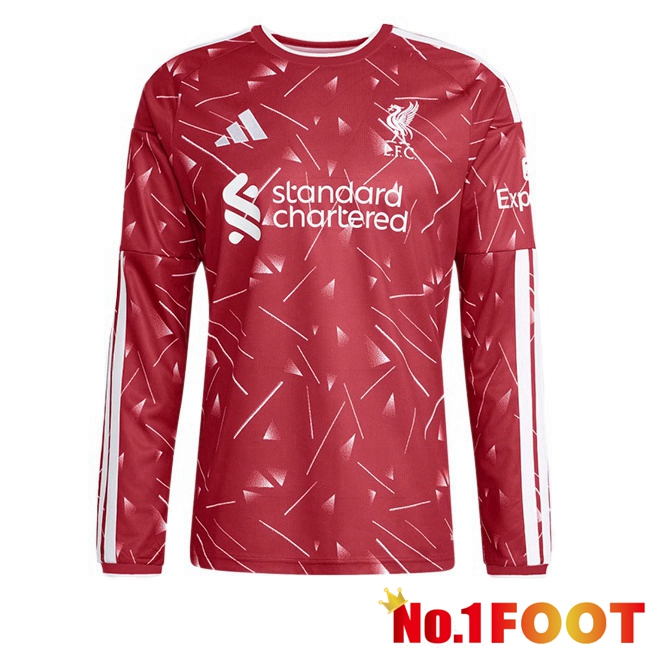 FC Liverpool Home Soccer Jersey Long sleeve Red 2026/2027