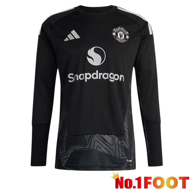 Manchester United Goalkeeper Soccer Jersey Long sleeve Black 2026/2027