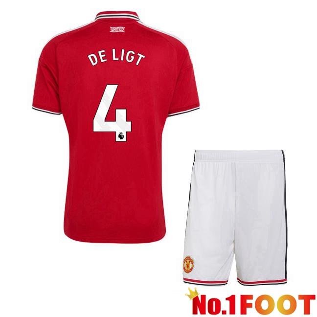Manchester United (DE LIGT 4) Kids Home Soccer Jersey Red 2026/2027