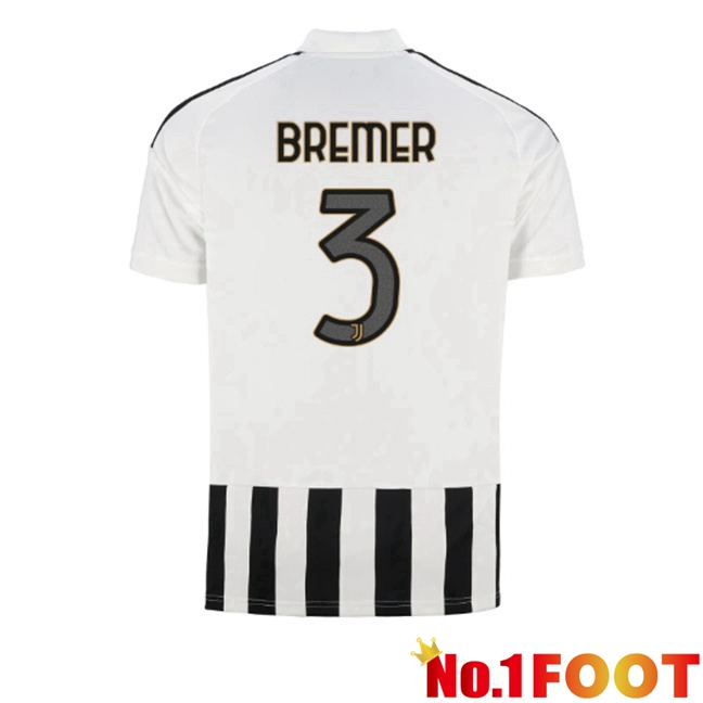 Juventus (BREMER 3) Home Soccer Jersey Black White 2026/2027