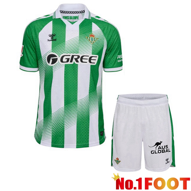 Real Betis Kids Home Soccer Jersey Green White 2026/2027