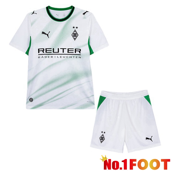 Monchengladbach Kids Home Soccer Jersey White 2026/2027