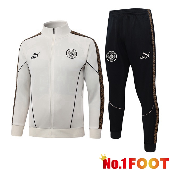 Manchester City kit Training Tracksuit - Training Jacket White 2026/2027