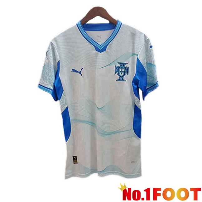 Portugal Soccer Jersey Special Edition White Blue FIFA World Cup 2026