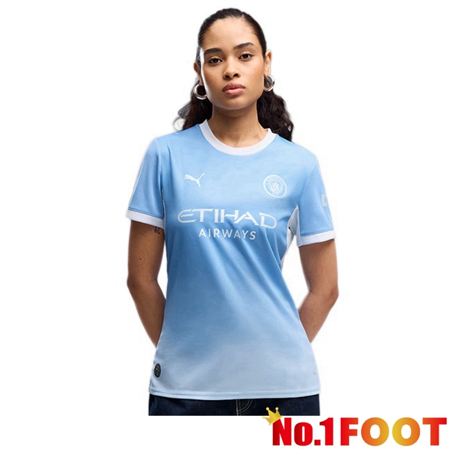 Manchester City Women Home Soccer Jersey Blue 2026/2027